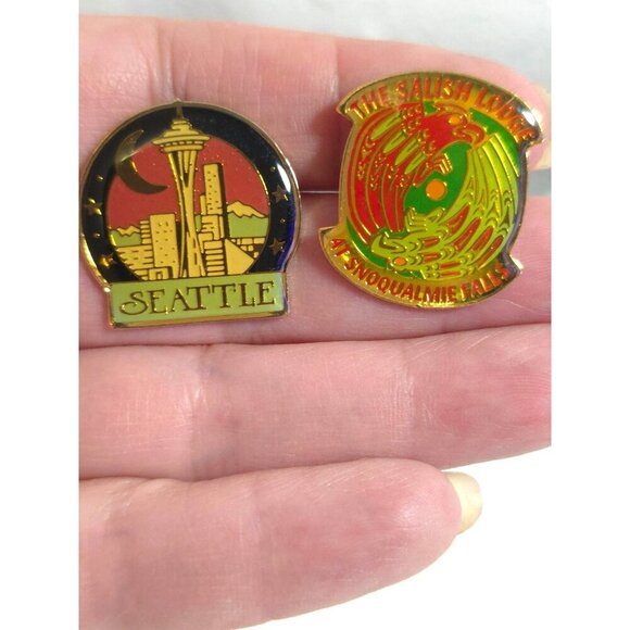 Vntg Collectible Pin Lot Maya Cultura Mount Rainier Seattle Biosphere 2 Arizona - Picture 3 of 8